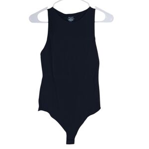 Freehut Black Sleeveless Bodysuit Size Large New